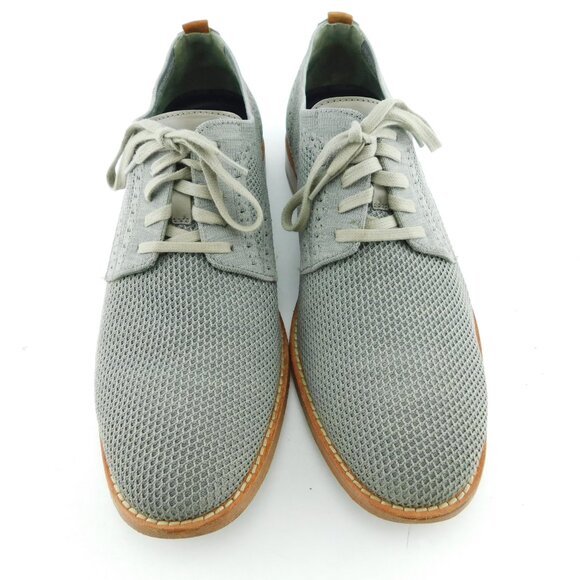 COLE HAAN Stitchlite Gray Knit Lace-up Oxford Shoes 9.5 main image 5